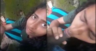 Sinhala (Lanken) Girl Outdoor Blowjob And Ass Show